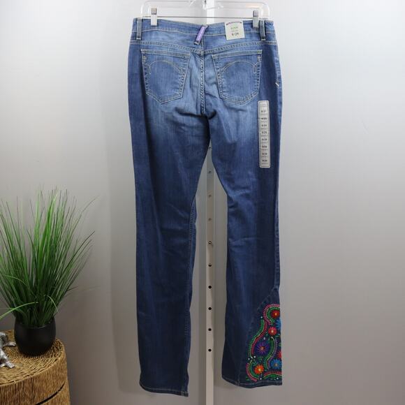 Gypsy Soule Janis Embroidered Stretch Jeans Size 8/29 NWT - Picture 2 of 6